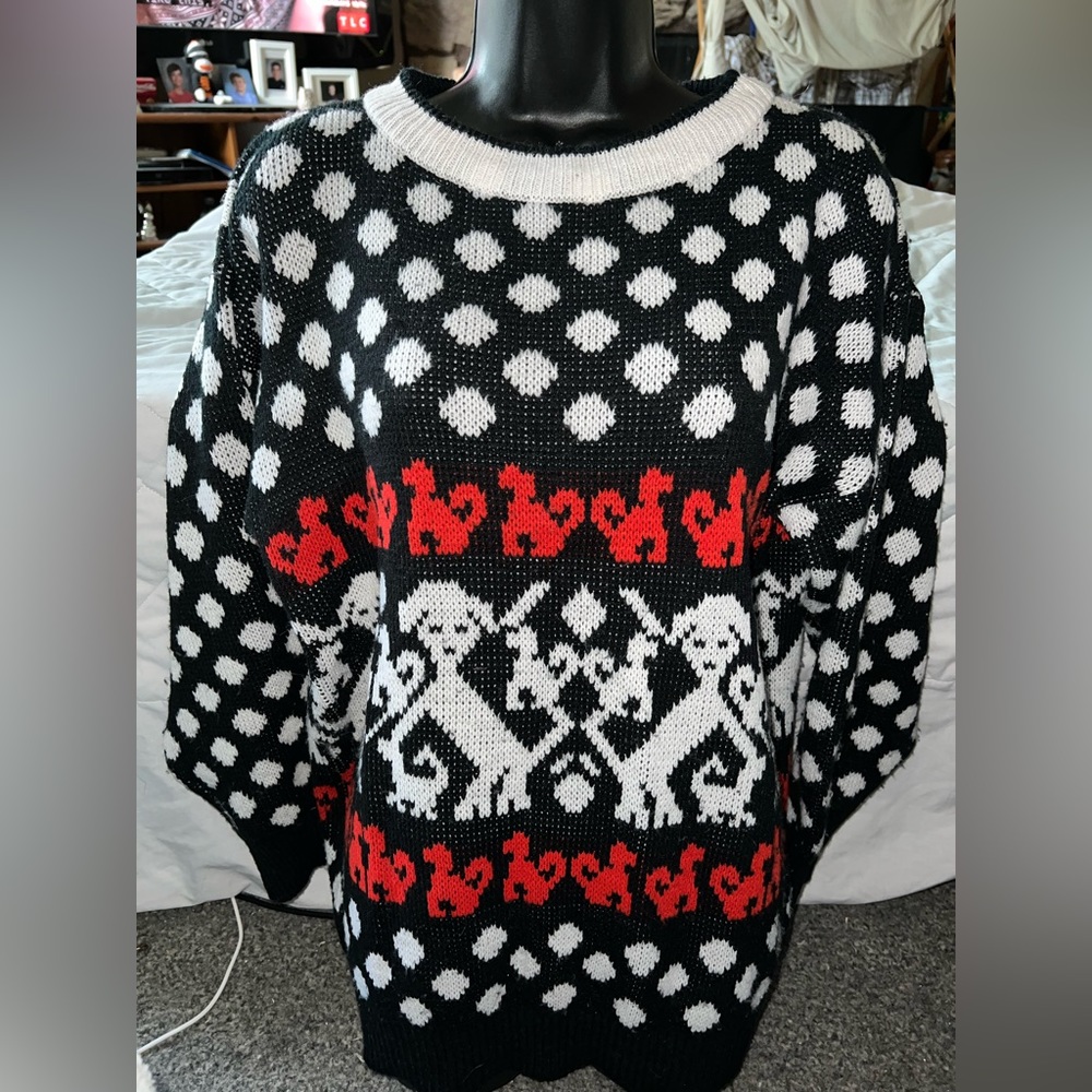 Kaos Polka Dot Dog Sweater